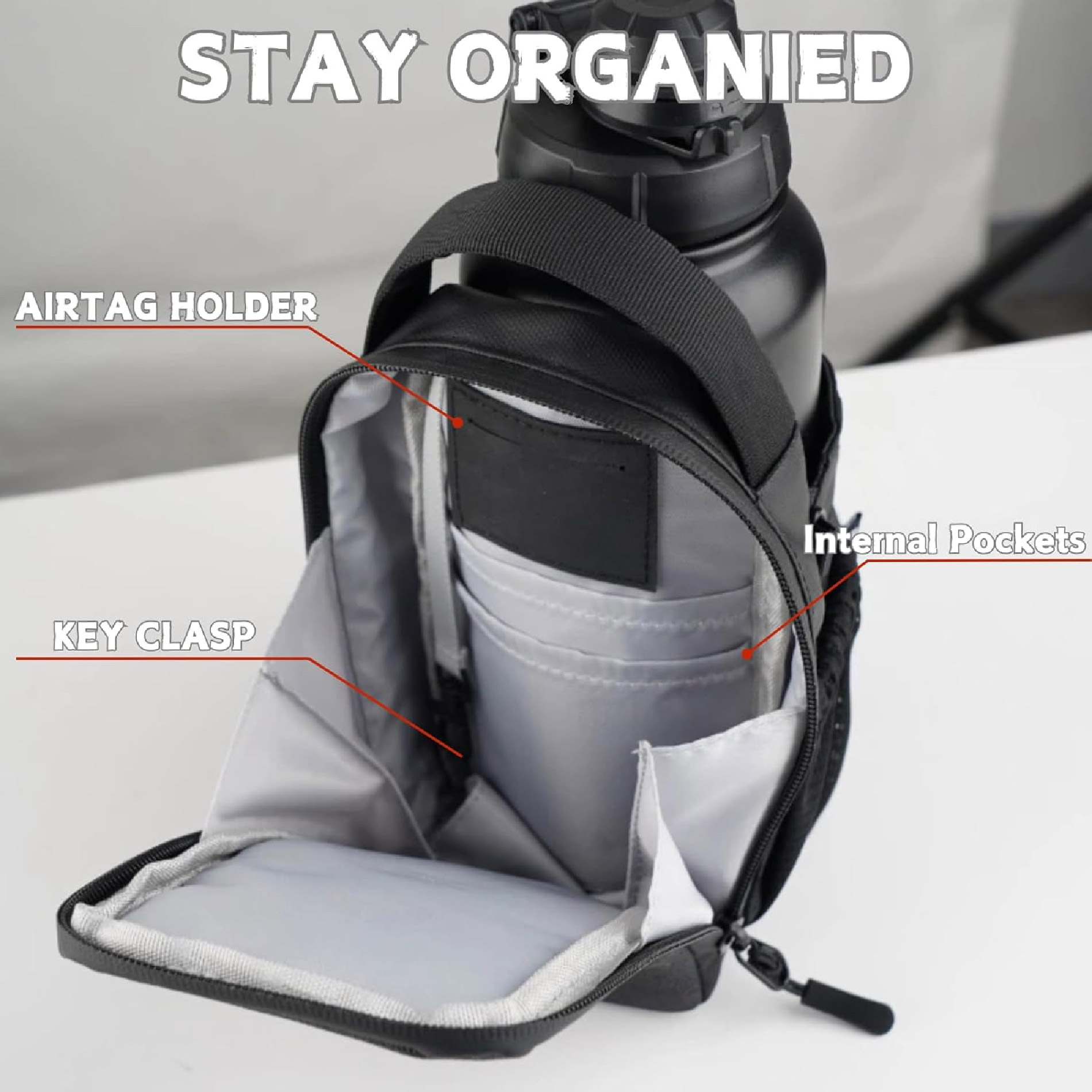 👉 Bolso Porta Botella Magnético para Gimnasio | Impermeable y Portátil - Imagen 3